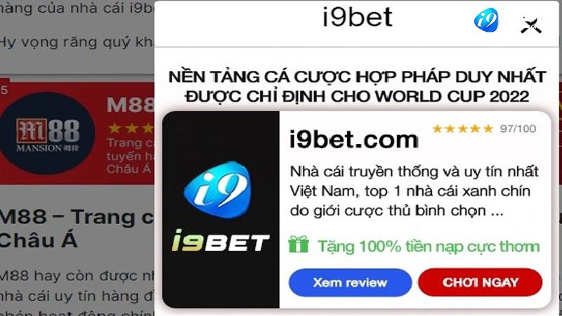 Đánh giá tỷ lệ Cá cược bóng đá i9bet