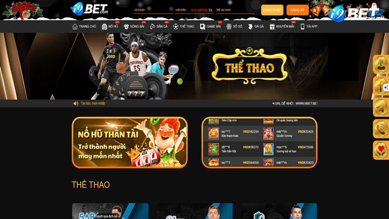 Tổng quan về trang cá cược thể thao I9bet