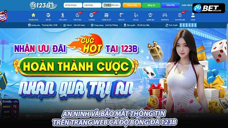 An ninh và bảo mật thông tin trên trang web cá độ bóng đá 123B